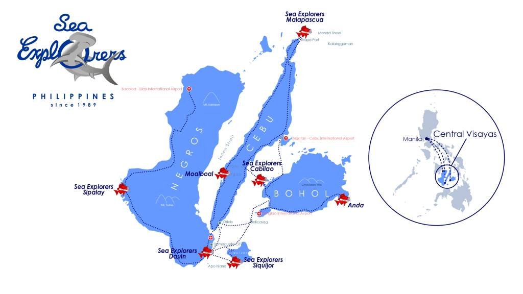 sea explorers dive center map directory 2025